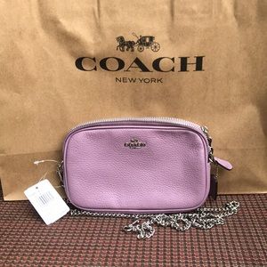 Coach Pebble Crossbody-Jasmine w/ Silver Hardware